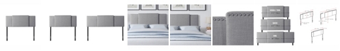 CorLiving Fairfield 3-in-1 Expandable Panel Fabric Headboard, Double, Queen or King